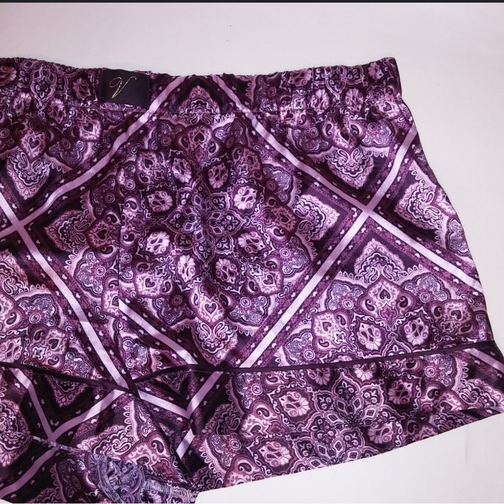 Victoria's Secret Purple Patterned Sleep Shorts